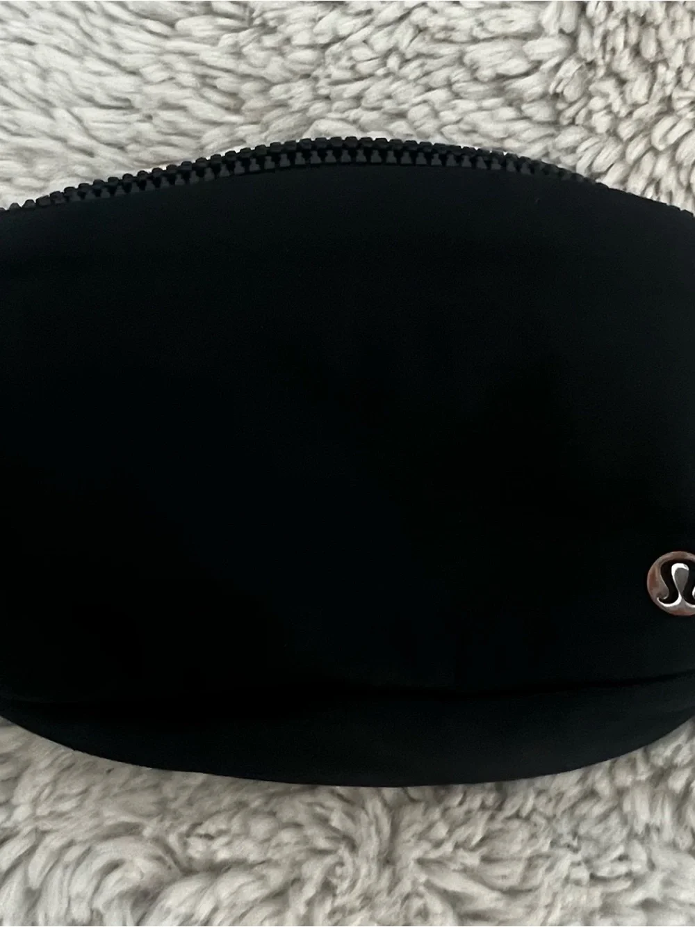 lululemon athletica Black Cosmetic Pouch with Logo Accent